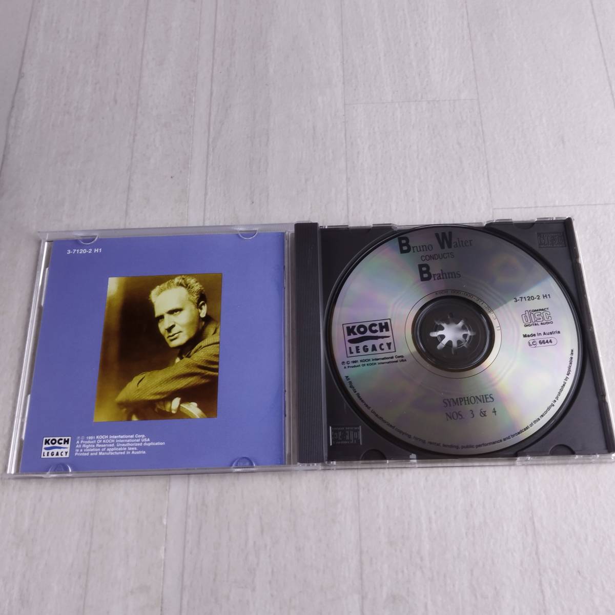 1MC11 CD BRUNO WALTER BRAHMS Symphonies Nos.3&4 The Vienna Philharmonic The BBC Symphony_画像3