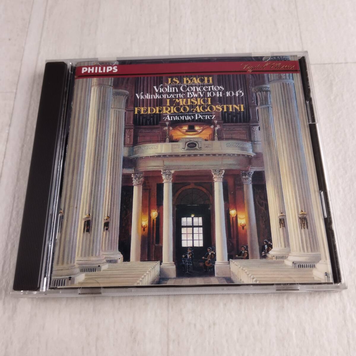1MC11 CD フェデリコ・アゴスティーニ アントニオ・ペレス イ・ムジチ合奏団 J.S.バッハ ヴァイオリン協奏曲第1番イ短調 BWV1041の画像1