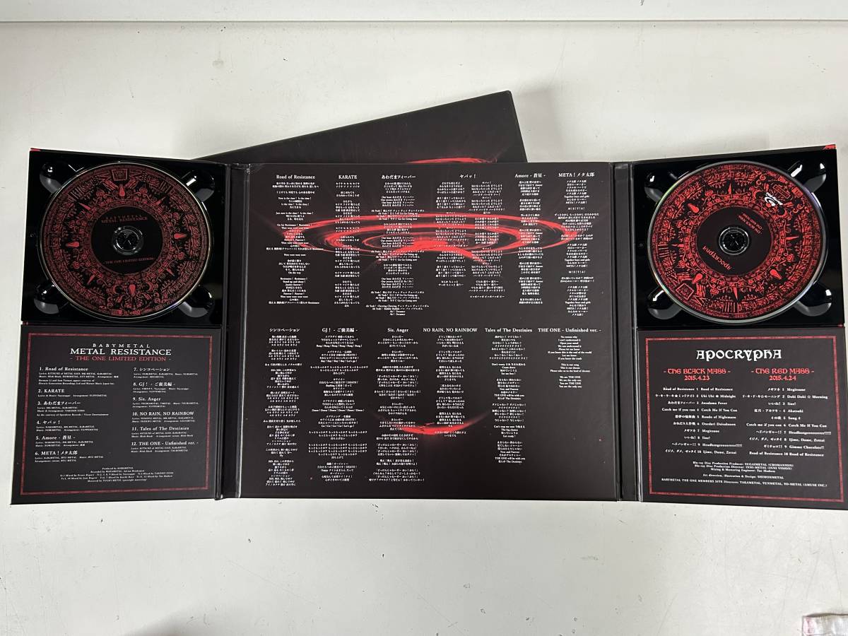 Hj193◆BABYMETAL ベビーメタル◆METAL RESISTANCE THE ONE LIMITED EDITION_画像4