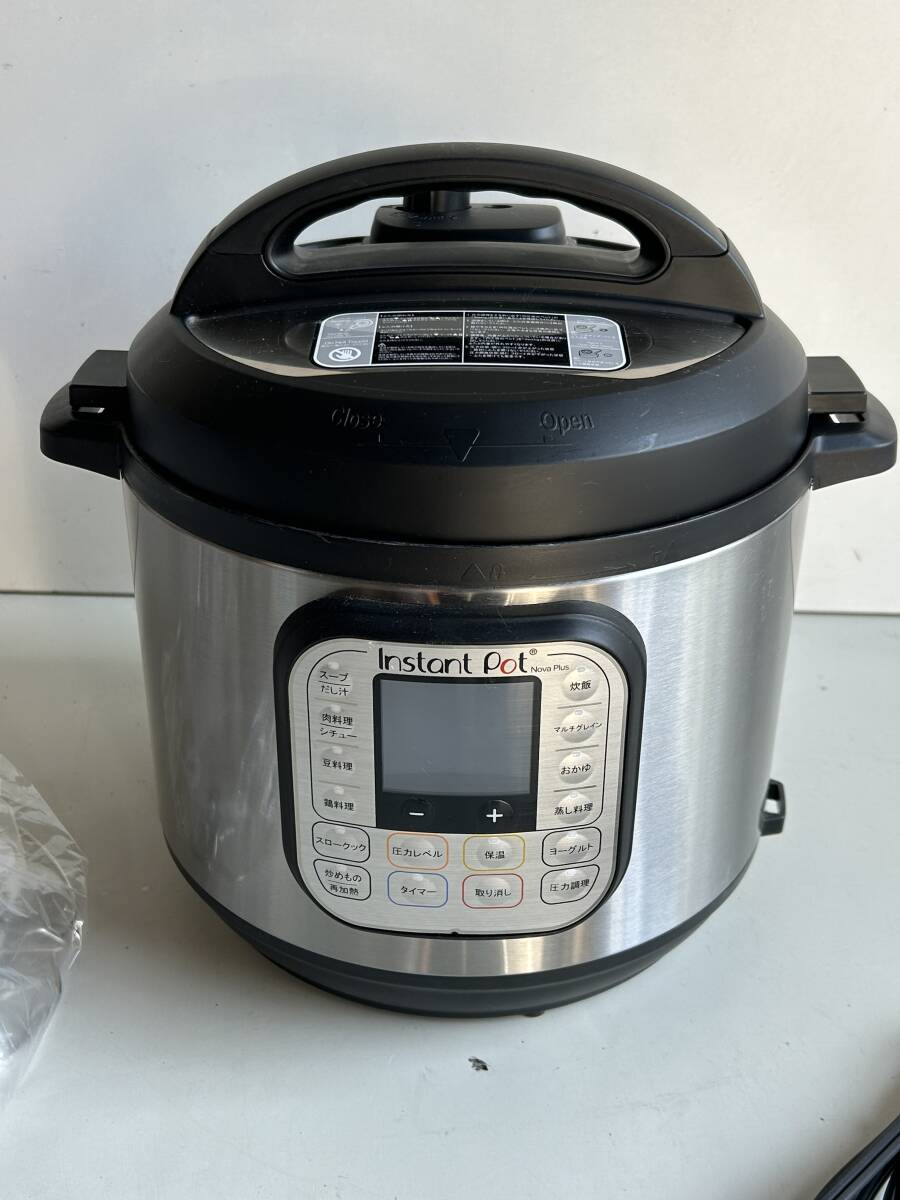 Aj108◆Instant pot インスタントポット◆家庭用電気圧力鍋 圧力がま Nova Plus 60 マルチクッカー マルチ電気圧力鍋 5.7L _画像2