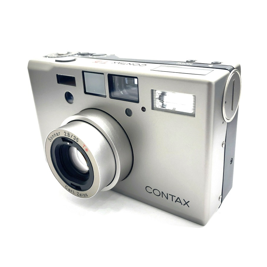 CONTAX コンタックス T3 コンパクト フィルムカメラ シャッター フラッシュOK 元箱 ケース ストラップ 取説 保証書付き_画像1