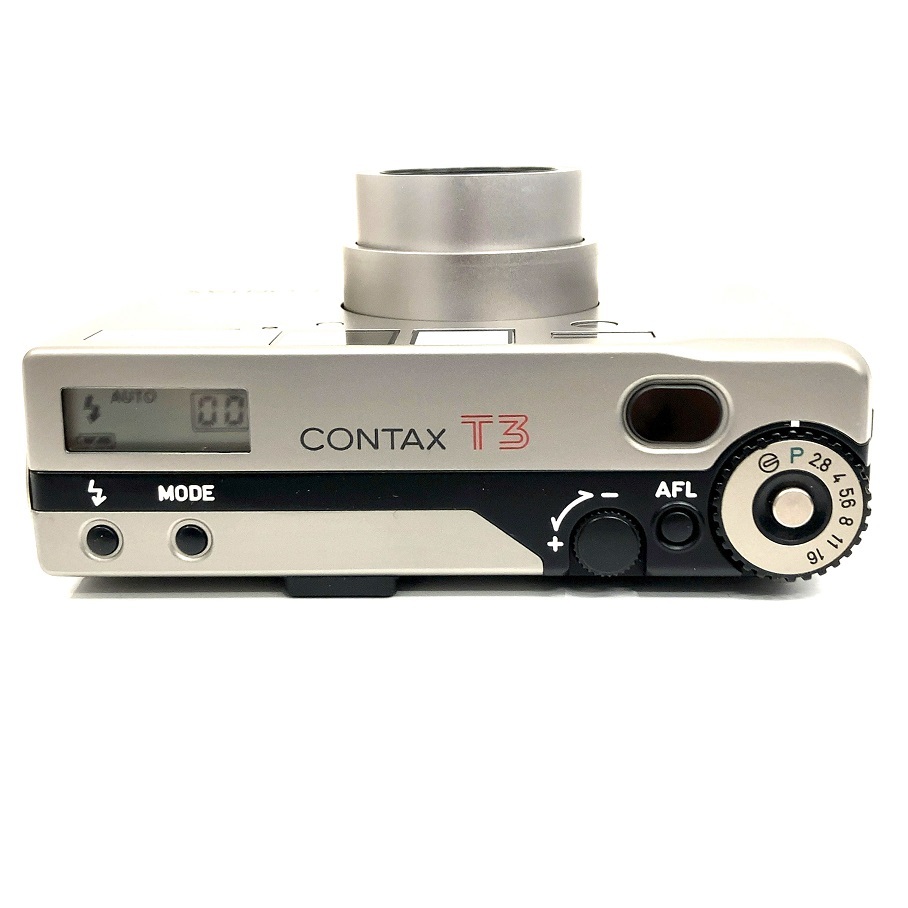 CONTAX コンタックス T3 コンパクト フィルムカメラ シャッター フラッシュOK 元箱 ケース ストラップ 取説 保証書付き_画像4