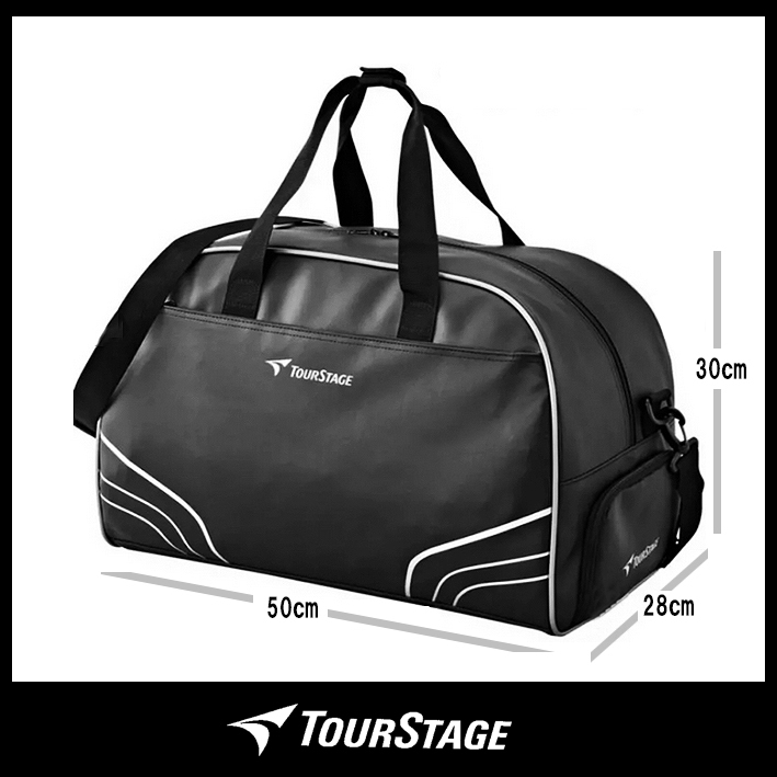 新品タグ付き/送料710円■ブリヂストンBRIDGESTONE/TOURSTAGEツアーステージ/ボストン旅行ゴルフバッグシューズインブラック■在庫限り■_画像4