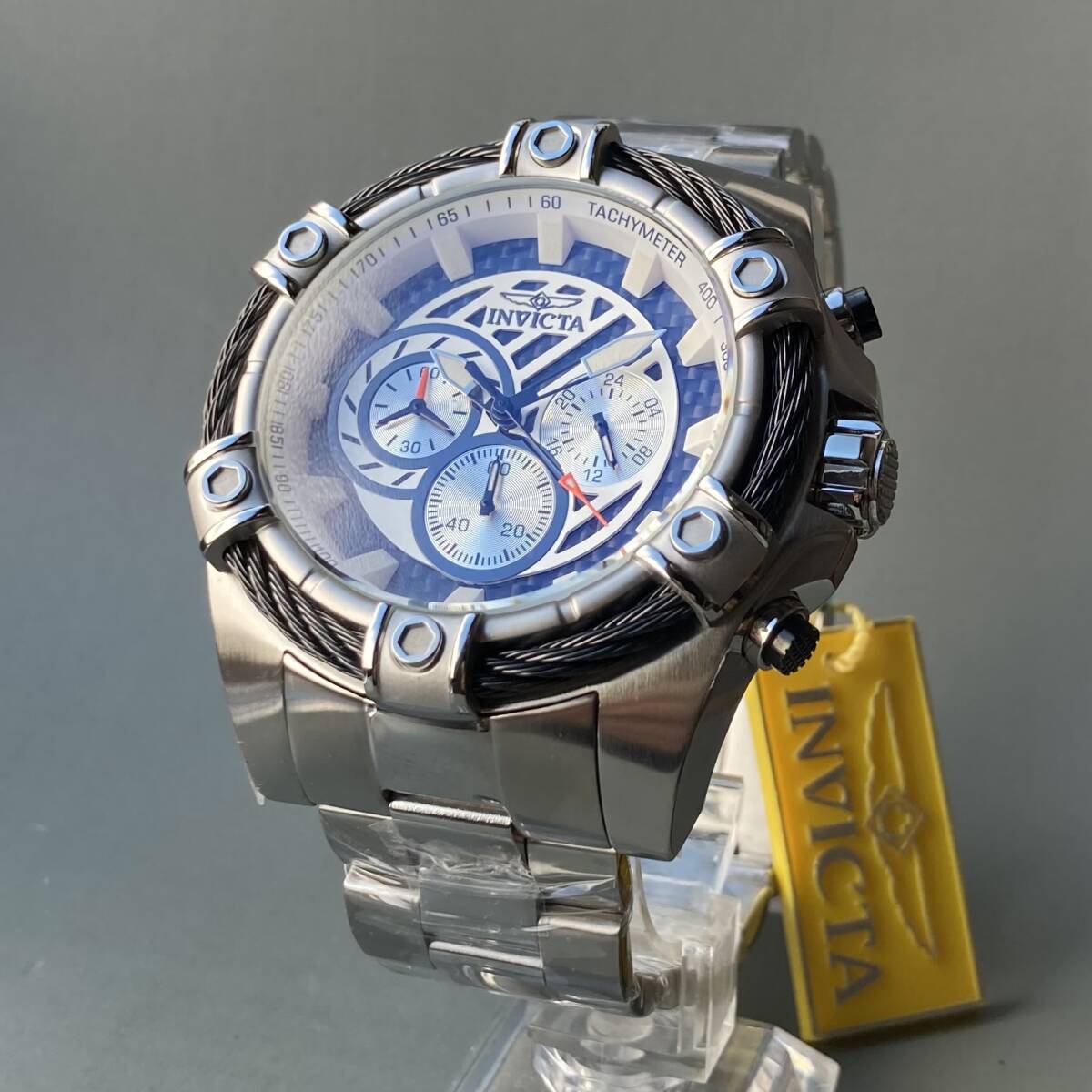 【新品】インビクタ BOLT ボルト 腕時計 メンズ クォーツ クロノグラフ INVICTA ケース径50㎜ 男性 ウォッチ_画像2