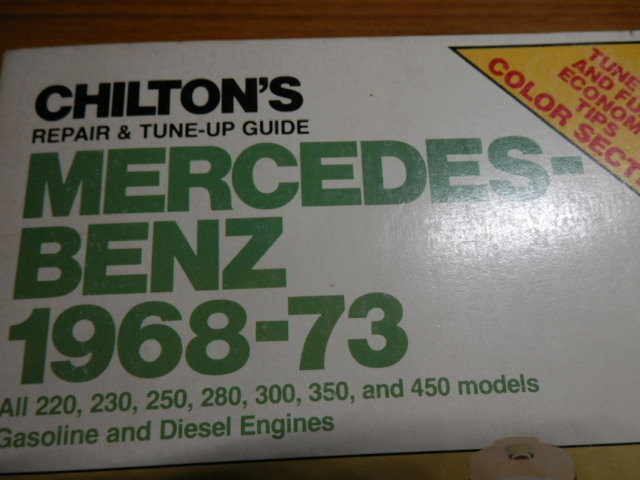 MERCEDES-BENZ　1968-73 　repair&tune-up_画像3