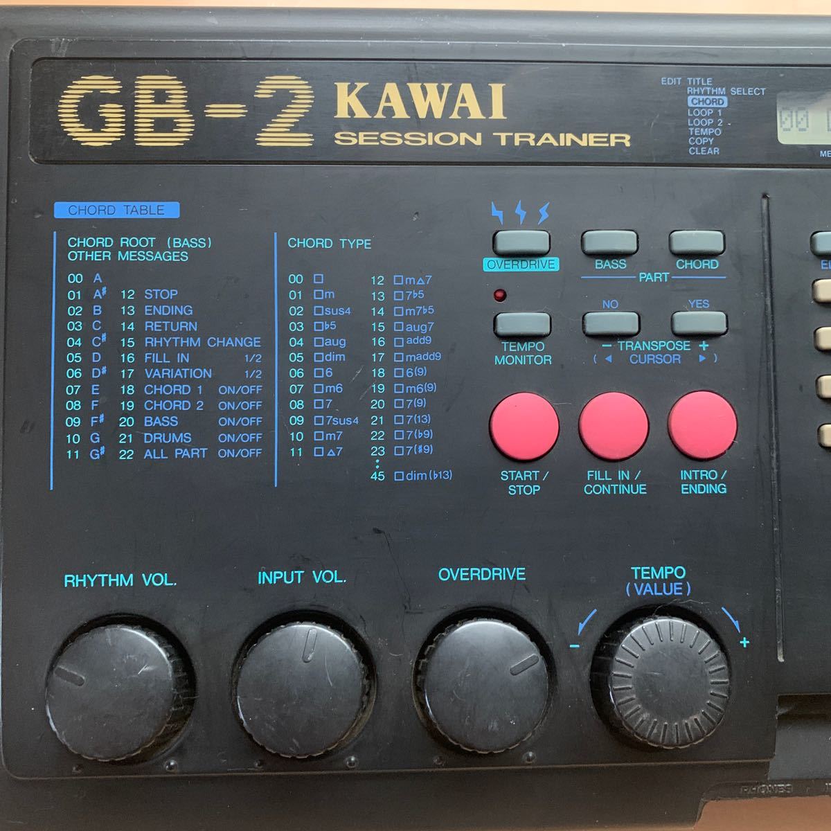 KAWAI GB-2 session Trainer リズムマシン ジャンク品_画像2