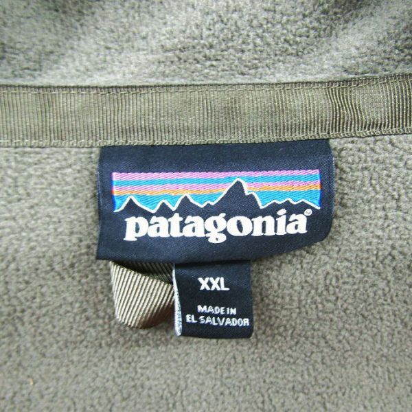 サイズ XXL patagonia フリース ジャケット カーキ アウトドア パタゴニア 古着 ビンテージ 3F1911_画像3