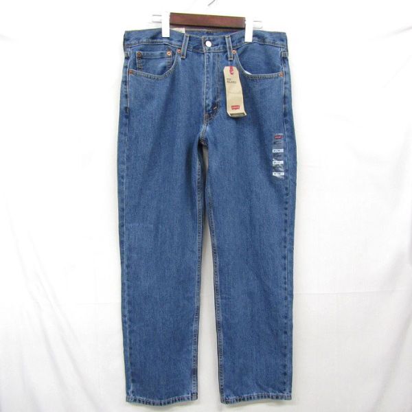 サイズ W34 L30 Levi’s 550 デニム パンツ ジーンズ ジーパン タグ付き未使用 ブルー リーバイス 古着 ビンテージ 3F2905_画像1