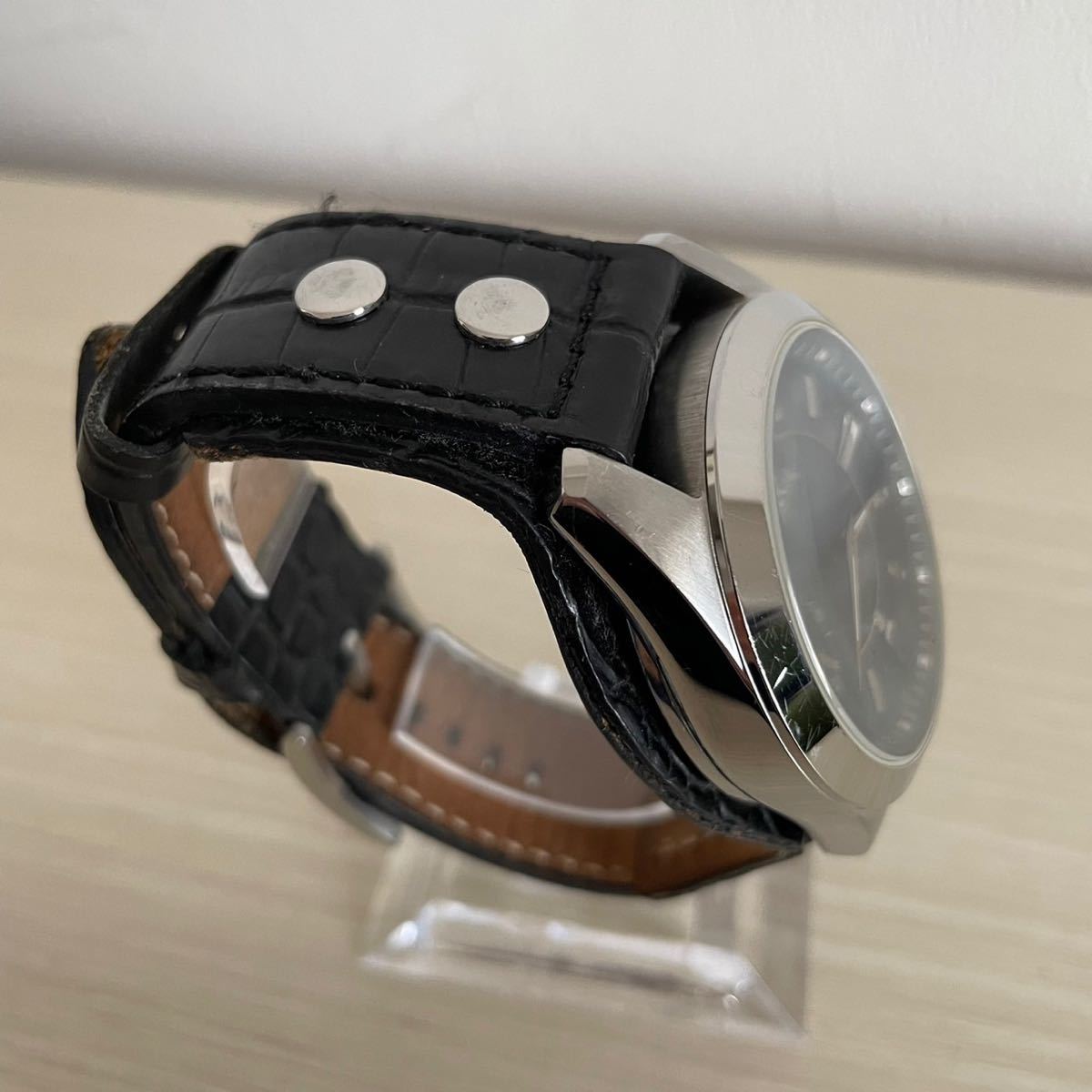 1000円〜売り切り【FOSSIL】フォッシル メンズ 腕時計 ME-1061 自動巻　AT SS ブラック文字盤_画像5