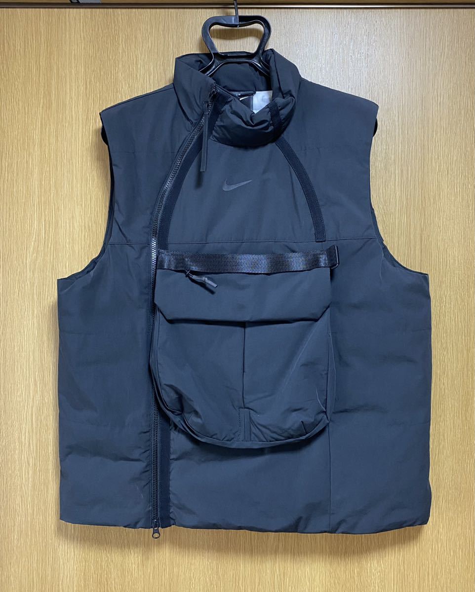 【即決・送料無料】NIKE TECH PCK FILL DOWN VEST ナイキ テックパック ベスト BLACK 黒 L 3WAY