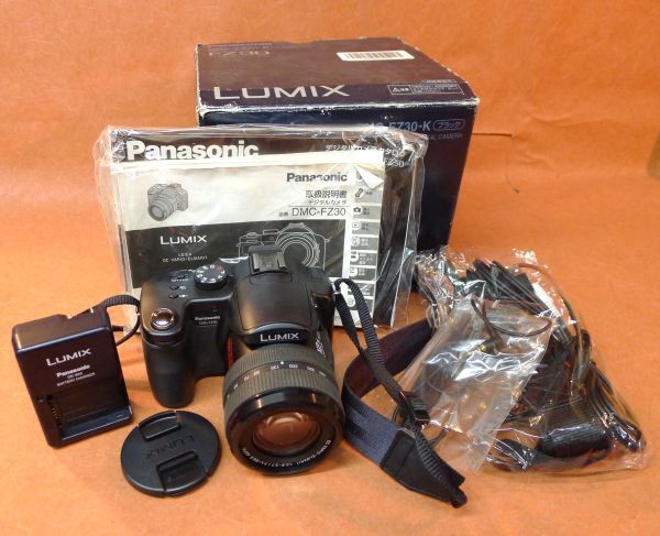 b306 Panasonic LUMIX DMC-FZ30 デジタルカメラ バッテリー付き 付属品多数/80の画像1