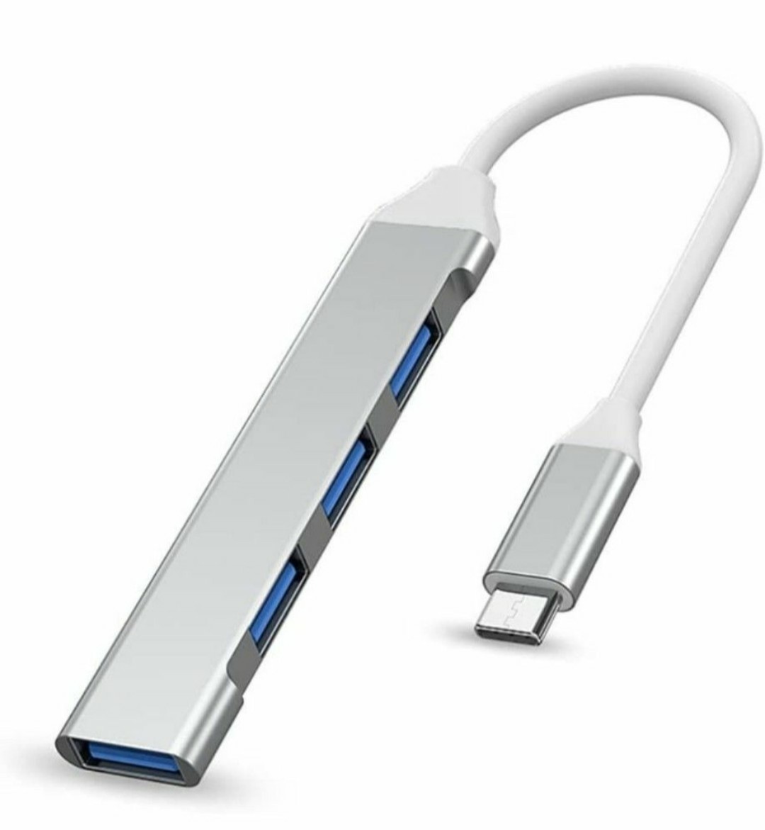 4ポートUSBハブ シルバー USBハブ USBポート Type-C タイプC 高速データ USB-C パソコン PC データ usb3.0対応 パソコン周辺機器_画像10