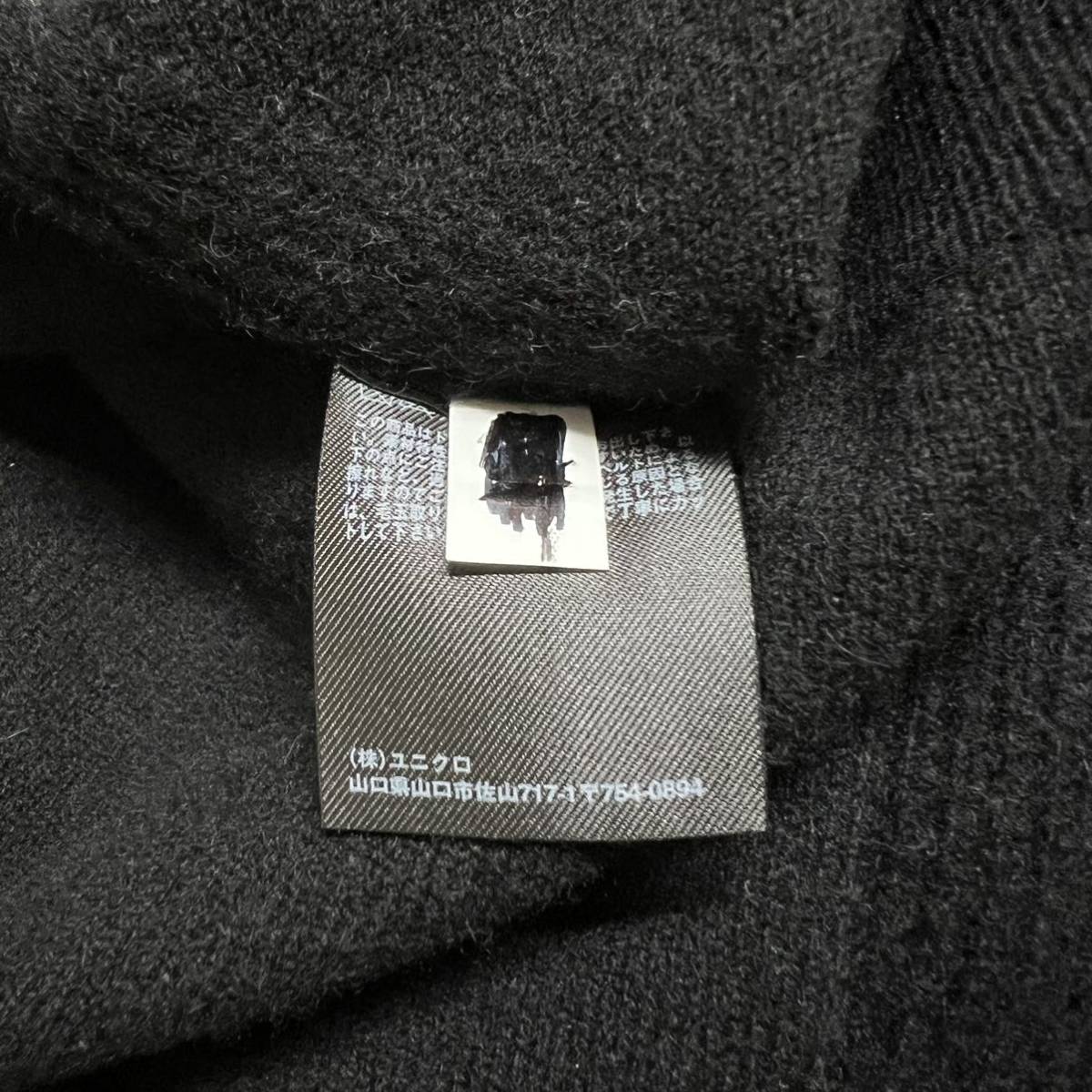 L1265 UNIQLO ユニクロ　カシミヤタートルネックセーター　XLサイズ　黒　ブラック　ニット　長袖　レディース　トップス　カシミヤ100％_画像5