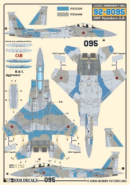 DXMデカール 1/48 31-4264 航空自衛隊 F-15J/DJ アグレッサー Vol.1_画像4