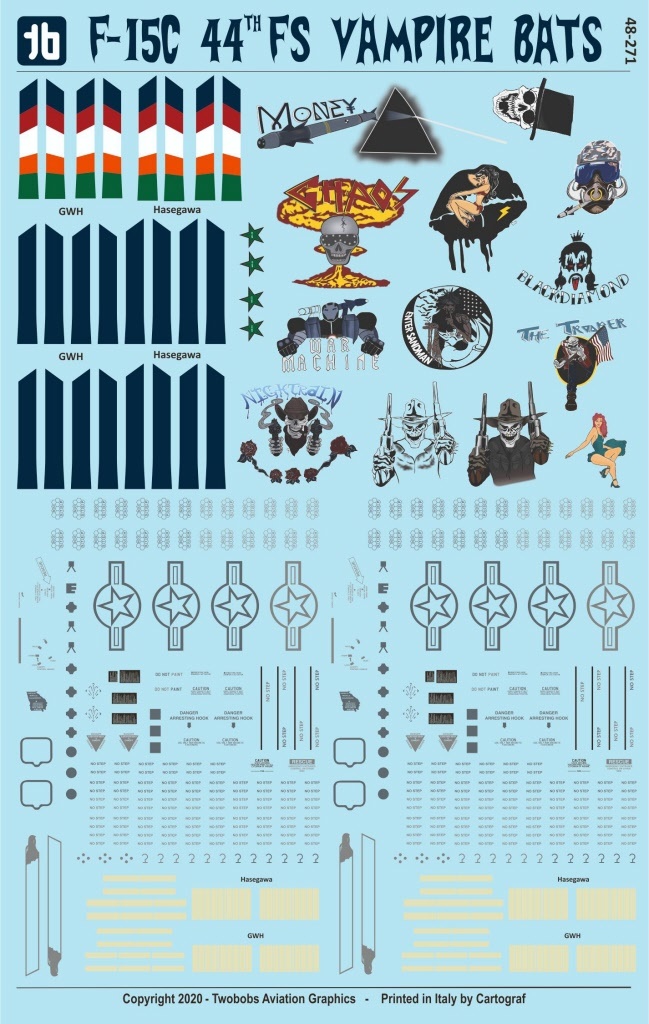 トゥーボブス 48-271 1/48 F-15C 44th FS ヴァンパイアバット_画像5