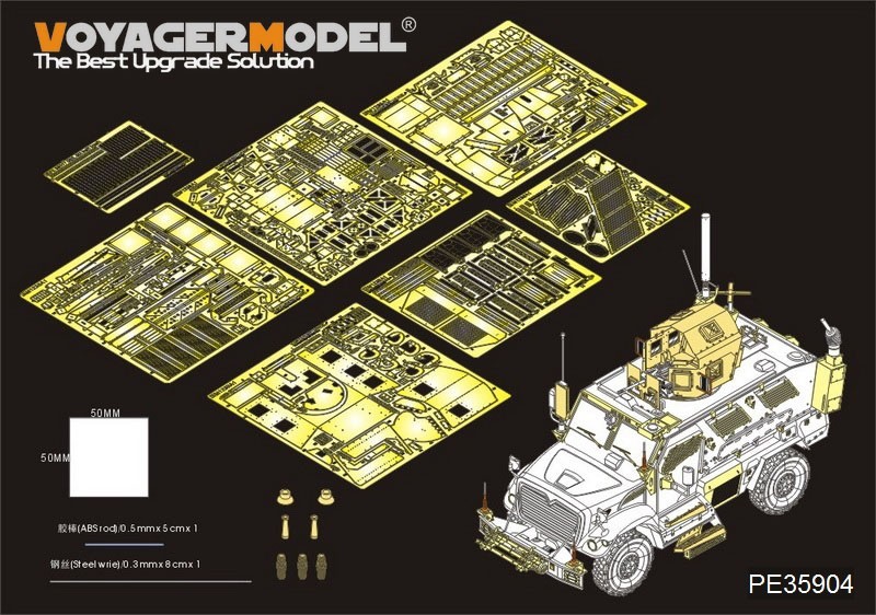  Voyager model PE35904 1/35 reality for America M1235A1 Max Pro * dash DXM etching set ( Panda 35032 for )