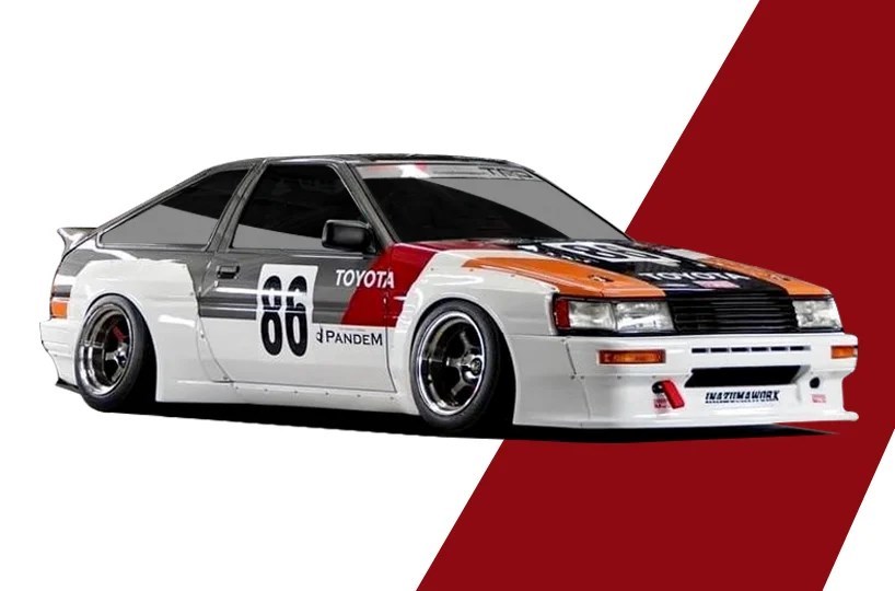 ZoomOn Z143 1/24 Pandem AE86 レビン TRD N2 パーツセットの画像1