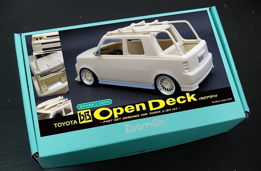 ZoomOn Z129 1/24 トヨタ bB オープンデッキ (NCP34) パーツセット_画像2
