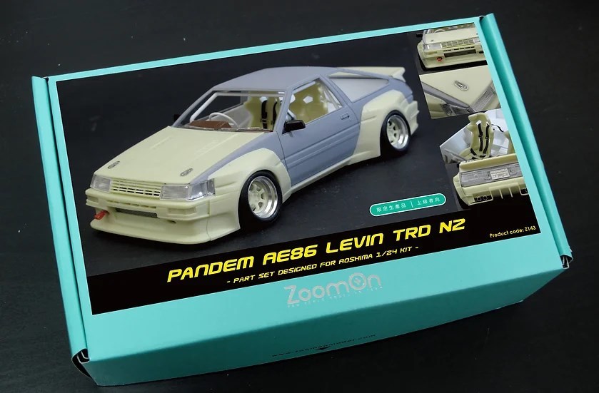 ZoomOn Z143 1/24 Pandem AE86 レビン TRD N2 パーツセットの画像2