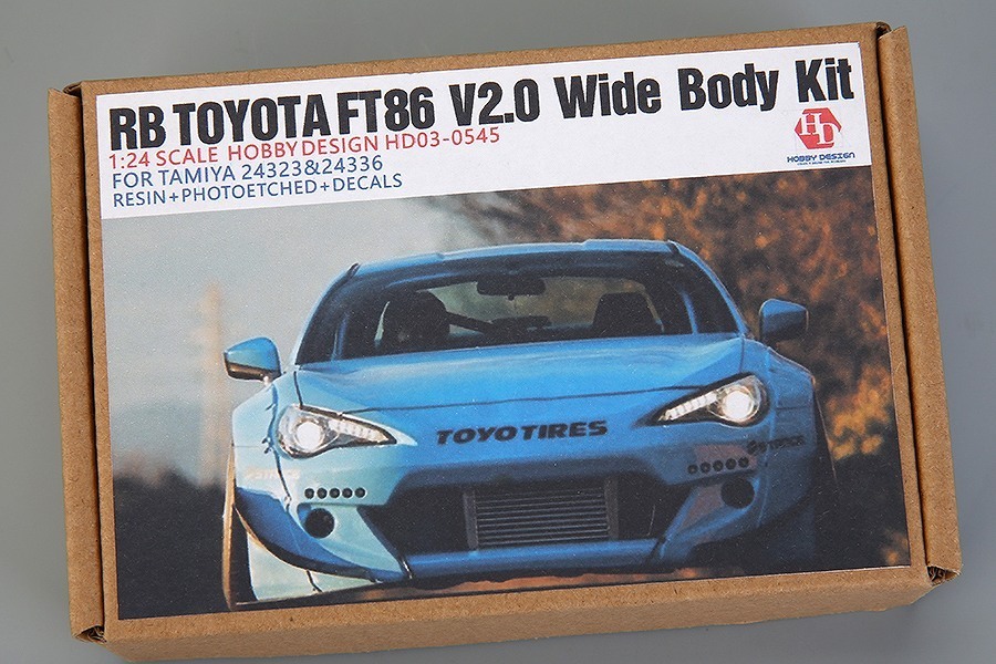 ホビーデザイン HD03-0545 1/24 RB トヨタ FT86 V2.0 ワイドボディキットディティールアップセット (タミヤ用)