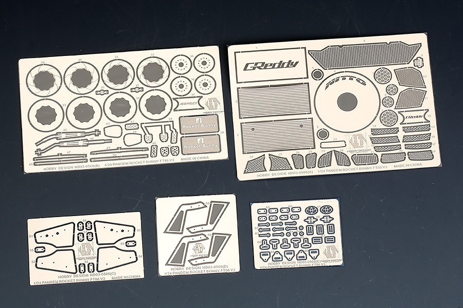 ホビーデザイン HD03-0508 1/24 ロケットバニー FT86 V3 ワイドボディキット(タミヤ用)_画像3