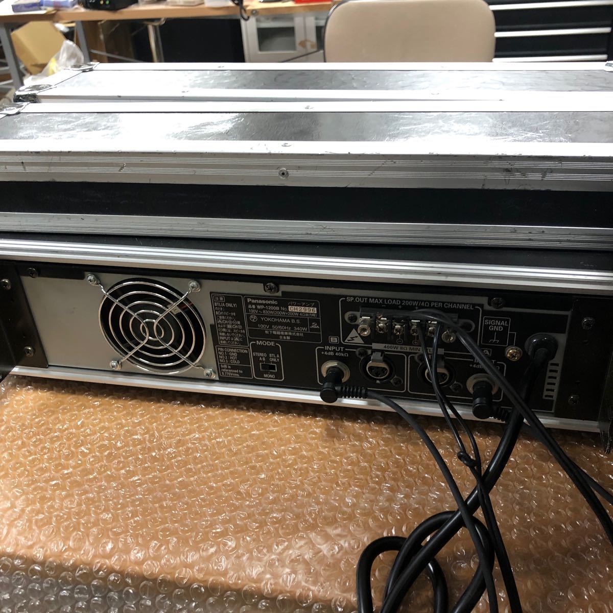 RAMSA パワーアンプ WP-1200B 2チャンネルパナソニック　ラックケース付き　業務用 200W _画像3