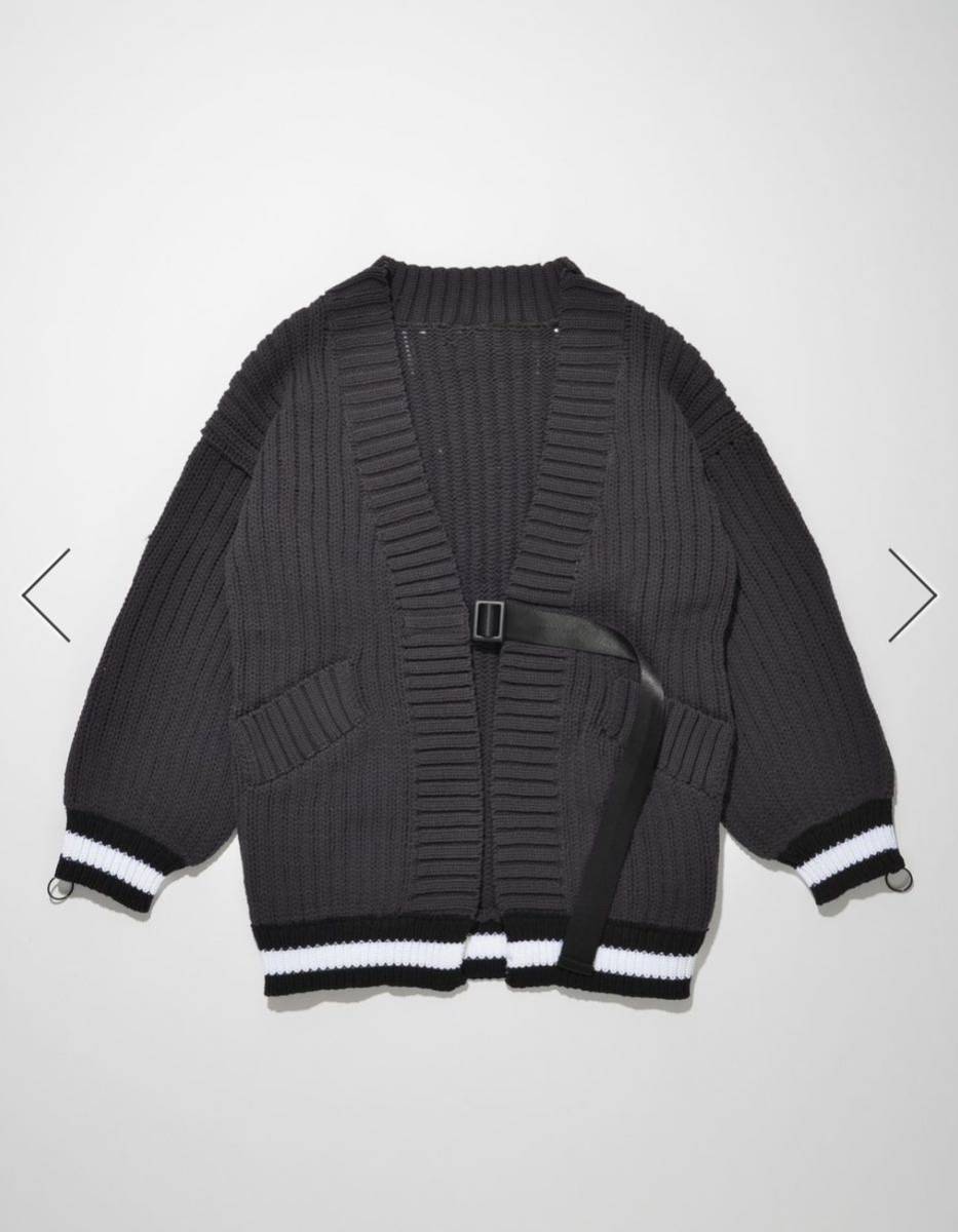 【美品　定価18150円】スーパーサンクスKNIT CARDIGAN Mサイズ　カーディガン ニット 黒 HIGH STRETCH LILY KNIT CARDIGAN _画像1