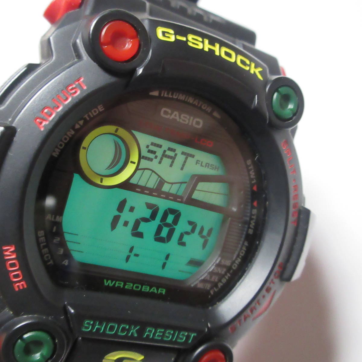 現状品 簡易動作確認 CASIO G-SHOCK G-7900RF 3194 ラスタファリアン ラスタカラー レゲエ カシオ 腕時計 ブラック_画像3