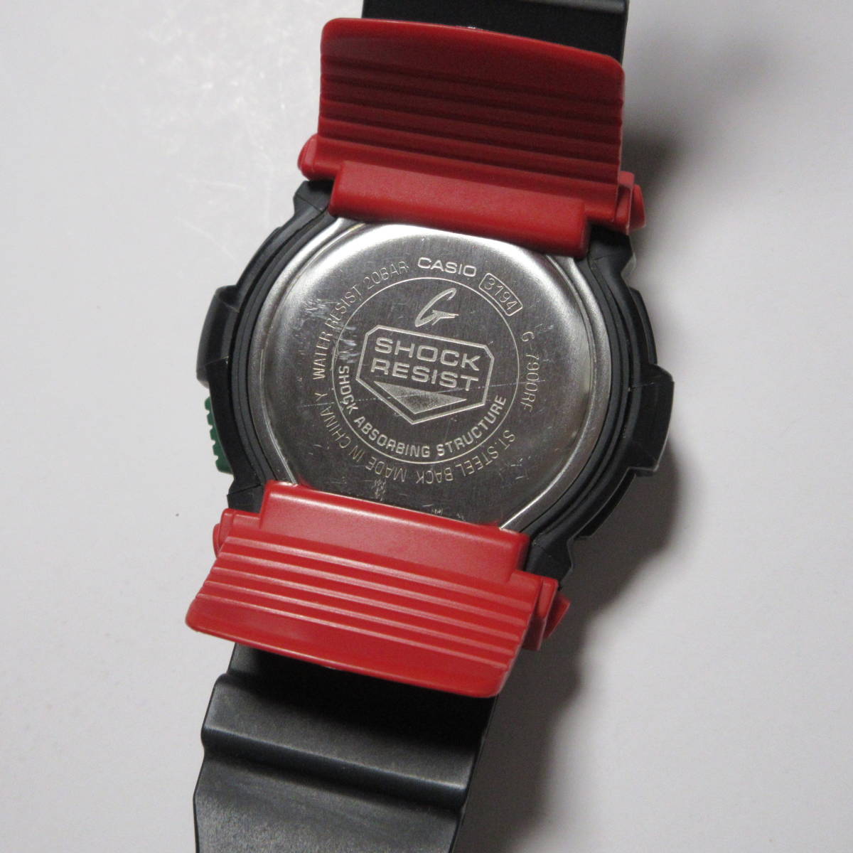 現状品 簡易動作確認 CASIO G-SHOCK G-7900RF 3194 ラスタファリアン ラスタカラー レゲエ カシオ 腕時計 ブラック_画像6
