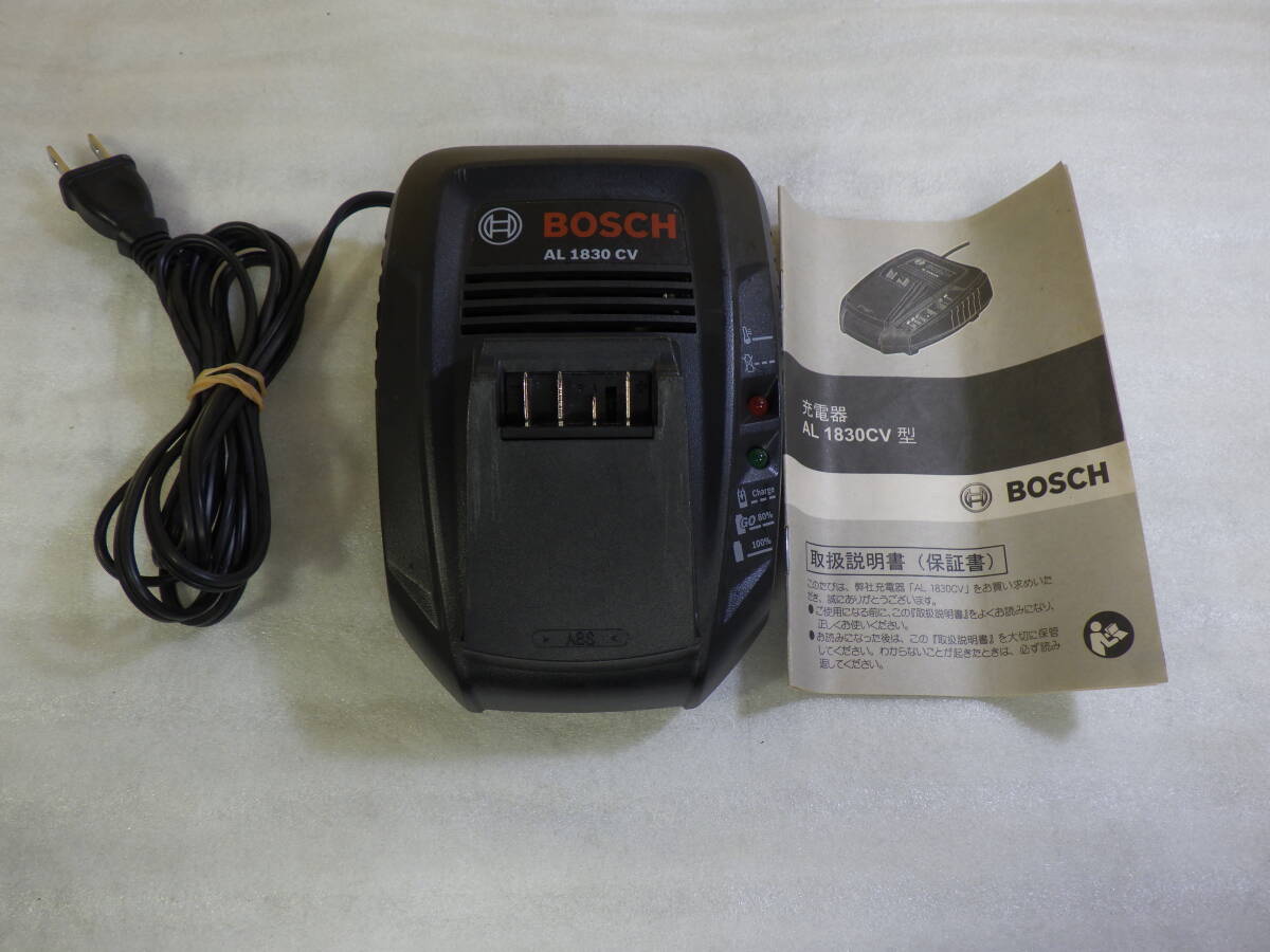 BOSCH ボッシュ インパクトドライバー PDR18LI 用 純正 Bosch(ボッシュ) DIY 充電器 AL 1830CV 美品 動作確認済み#RH250_画像1