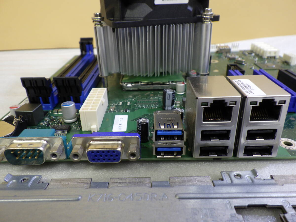 サーバー FUJITSU 富士通 Xeon PRIMERGY TX1310 M1 から取外した 純正 マザーボード クーラーファン付き 動作確認済み#BB0155_画像2