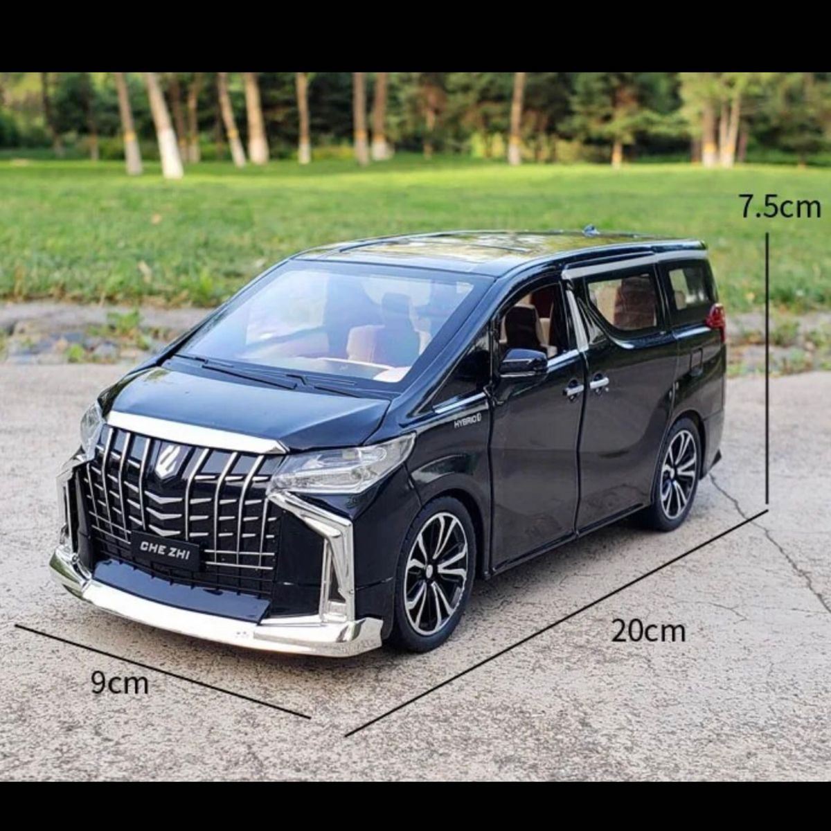 1/43トヨタ アルファード/TOYOTA ALPHARD(ブラック)/MSZ Metal