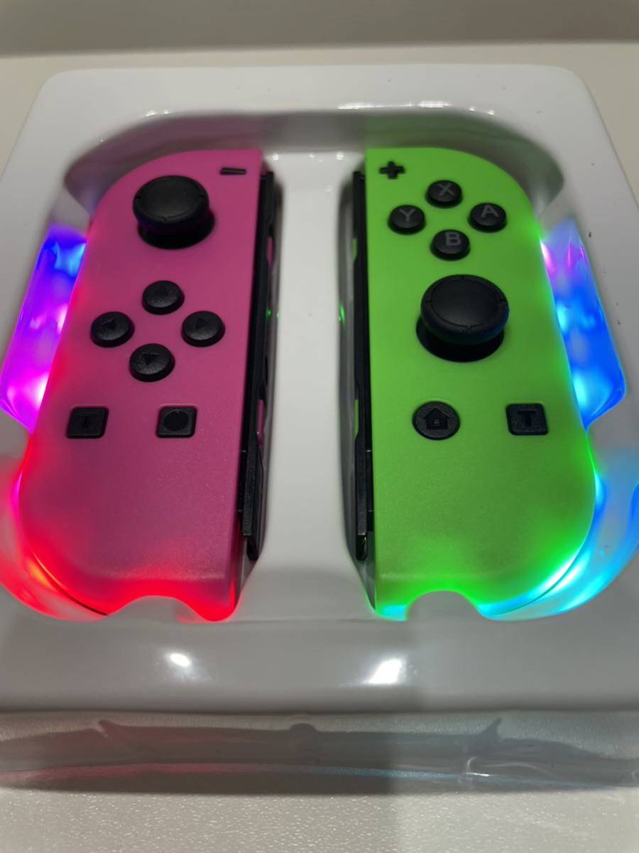 【新品】ジョイコン ピンクグリーン　LED搭載　Switch Joy-Con_画像6