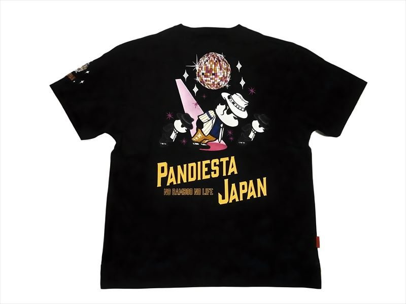 パンディエスタ PANDIESTA 半袖Tシャツ 554853 刺繍＆プリント KING OF PDJ ゼログラヴィティ 半袖 Tシャツ ブラック XXLサイズ 新品