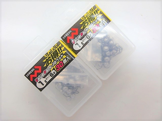 新品 ジグヘッド1g #6 30個入 2個セット_画像2