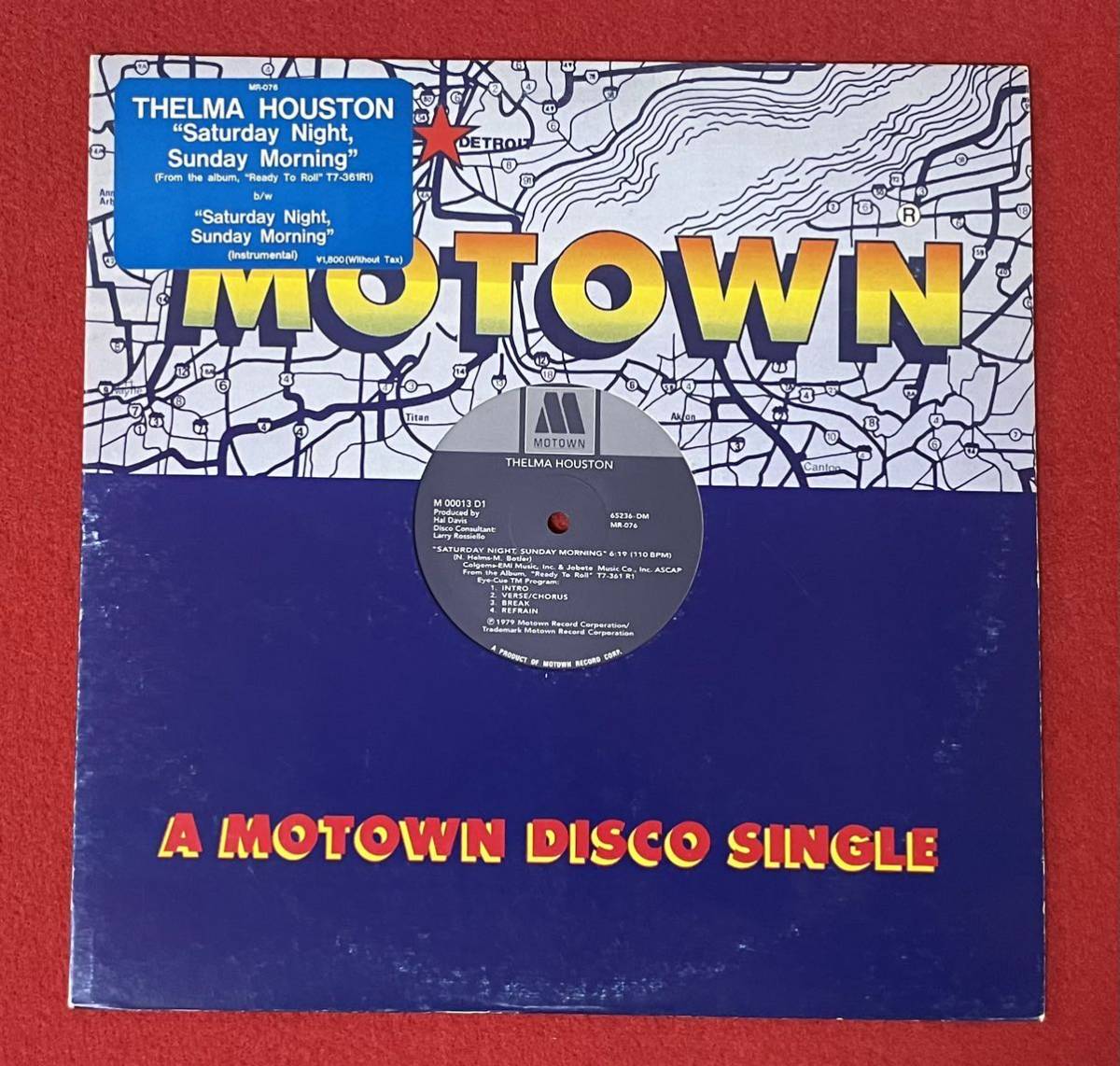 Thelma Houston (テルマ・ヒューストン) - Saturday Night Sunday Morning 12inch盤その他にもプロモーション盤 人気レコード 多数出品。の画像2