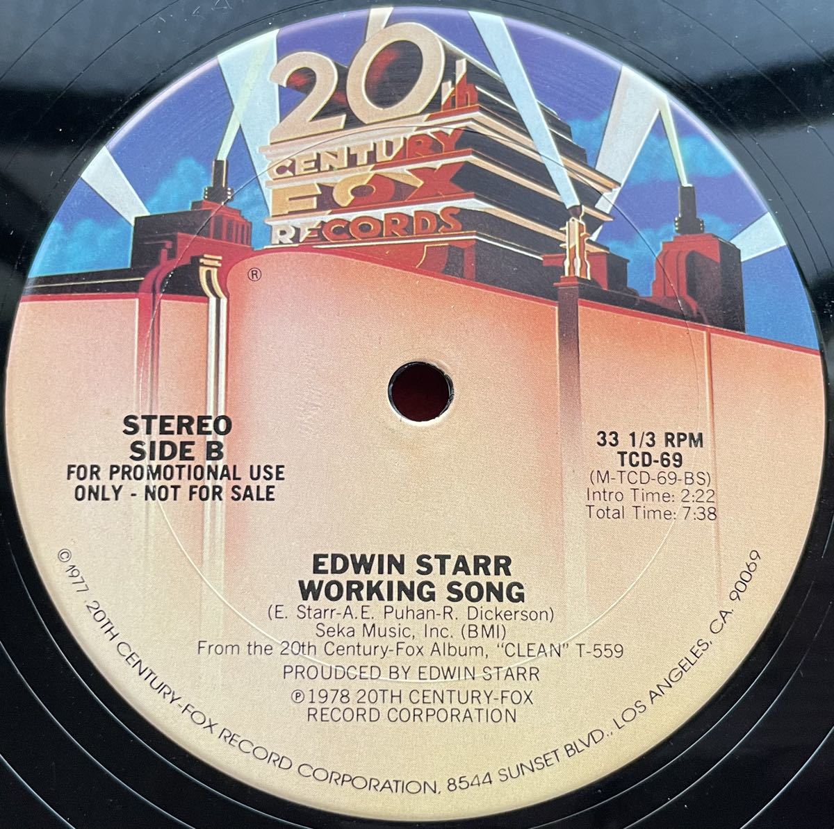 Edwin Starr / Contact 12inch盤その他にもプロモーション盤 レア盤 人気レコード 多数出品。_画像1