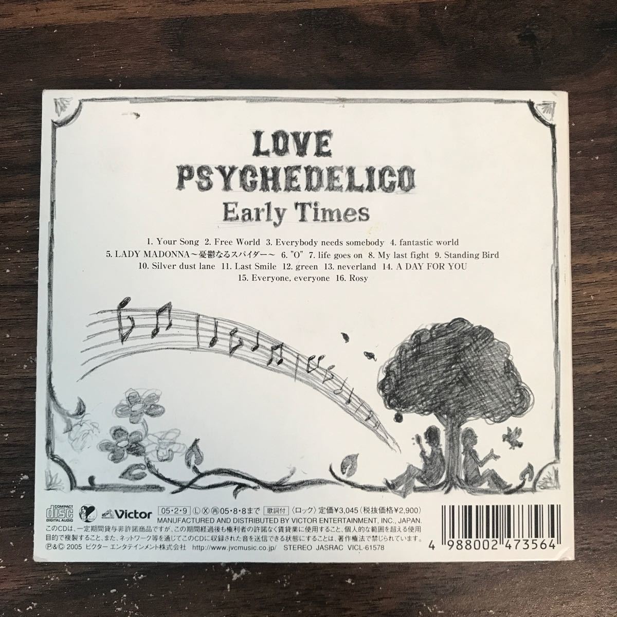 D1006 中古CD100円 LOVE PSYCHEDELICO Early Times (特殊パッケージ仕様 初回限定盤)_画像2