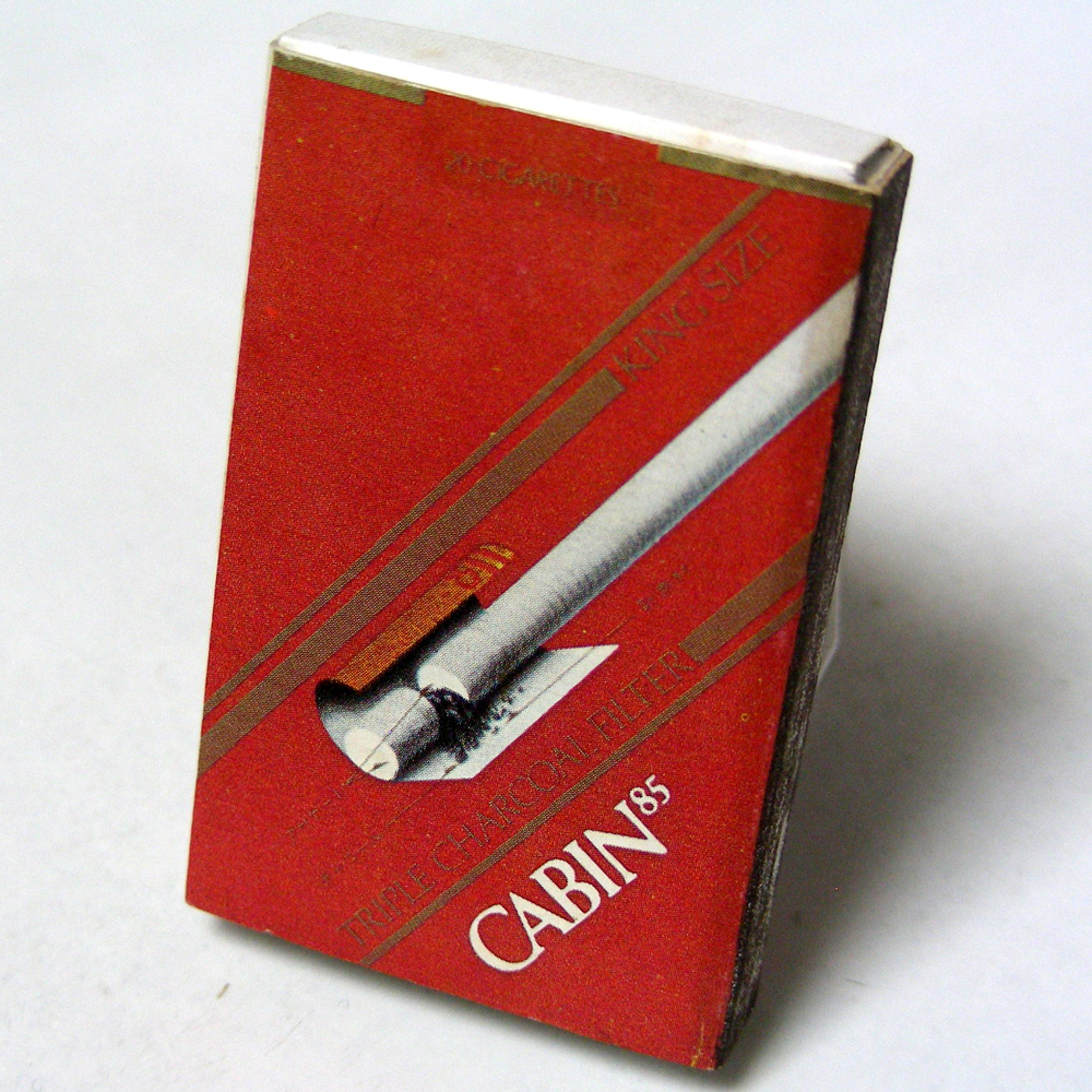 マッチ箱【ＣＡＢＩＮ】たばこマッチ Smokin'Clean ㈱日東社 昭和レトロ コレクション 1970-80年頃入手 当時物 匿名配送[J25]の画像2