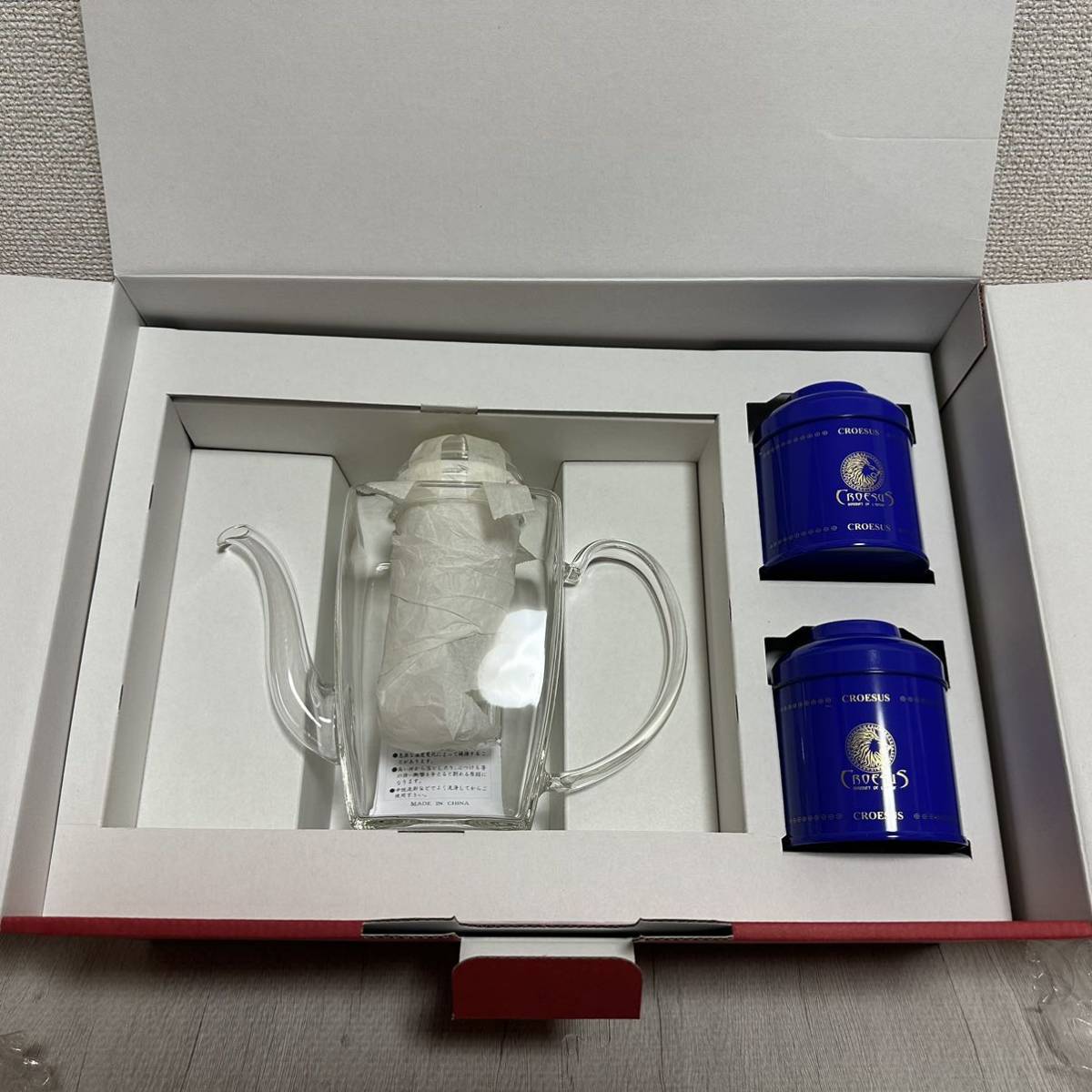 【CROESUS】工芸茶・中国茶ギフトセット ガラスポット、ジャスミンティーアソート10個入セットの画像3