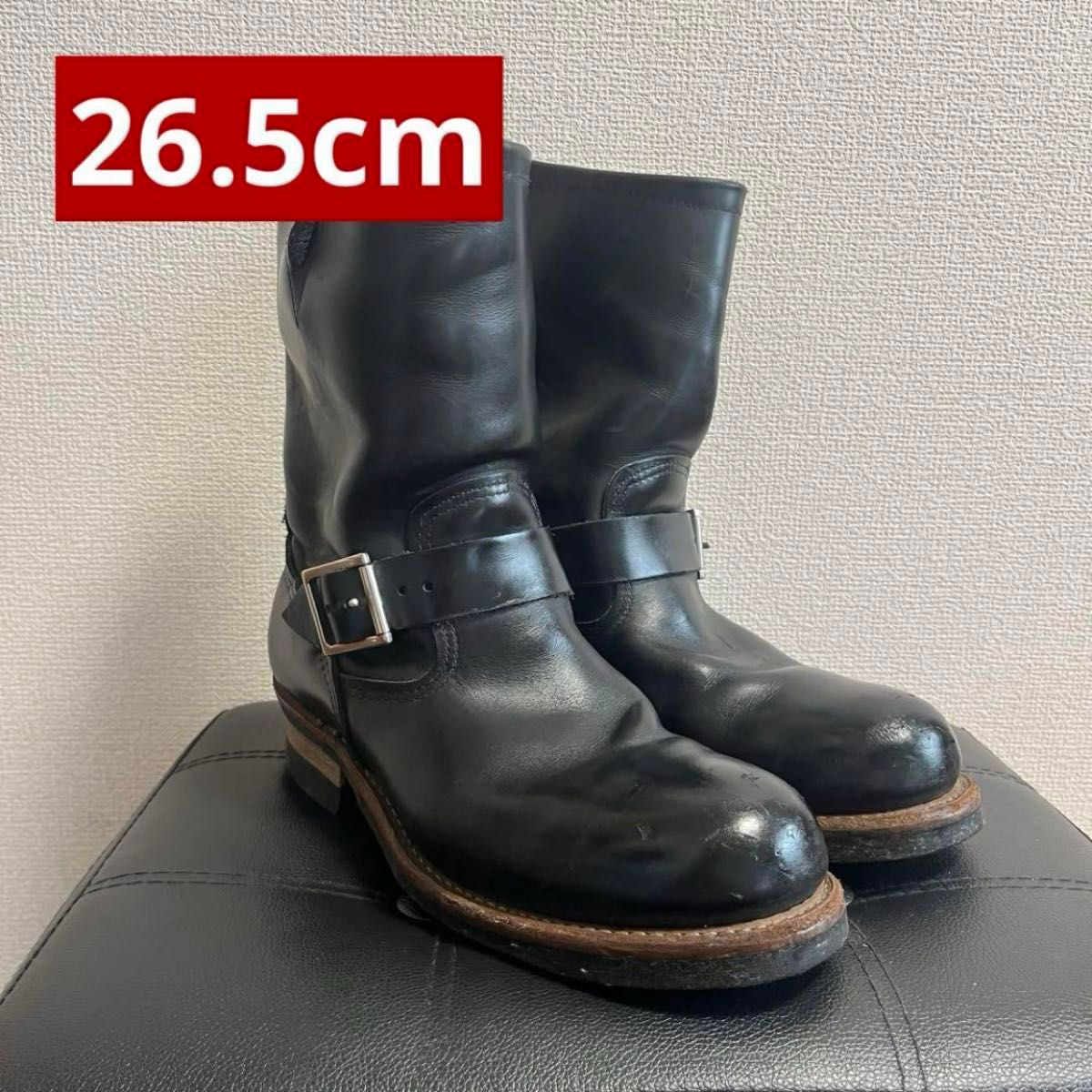 良品 レッドウイング エンジニアブーツ ブラック 2268 26 5cm REDWING