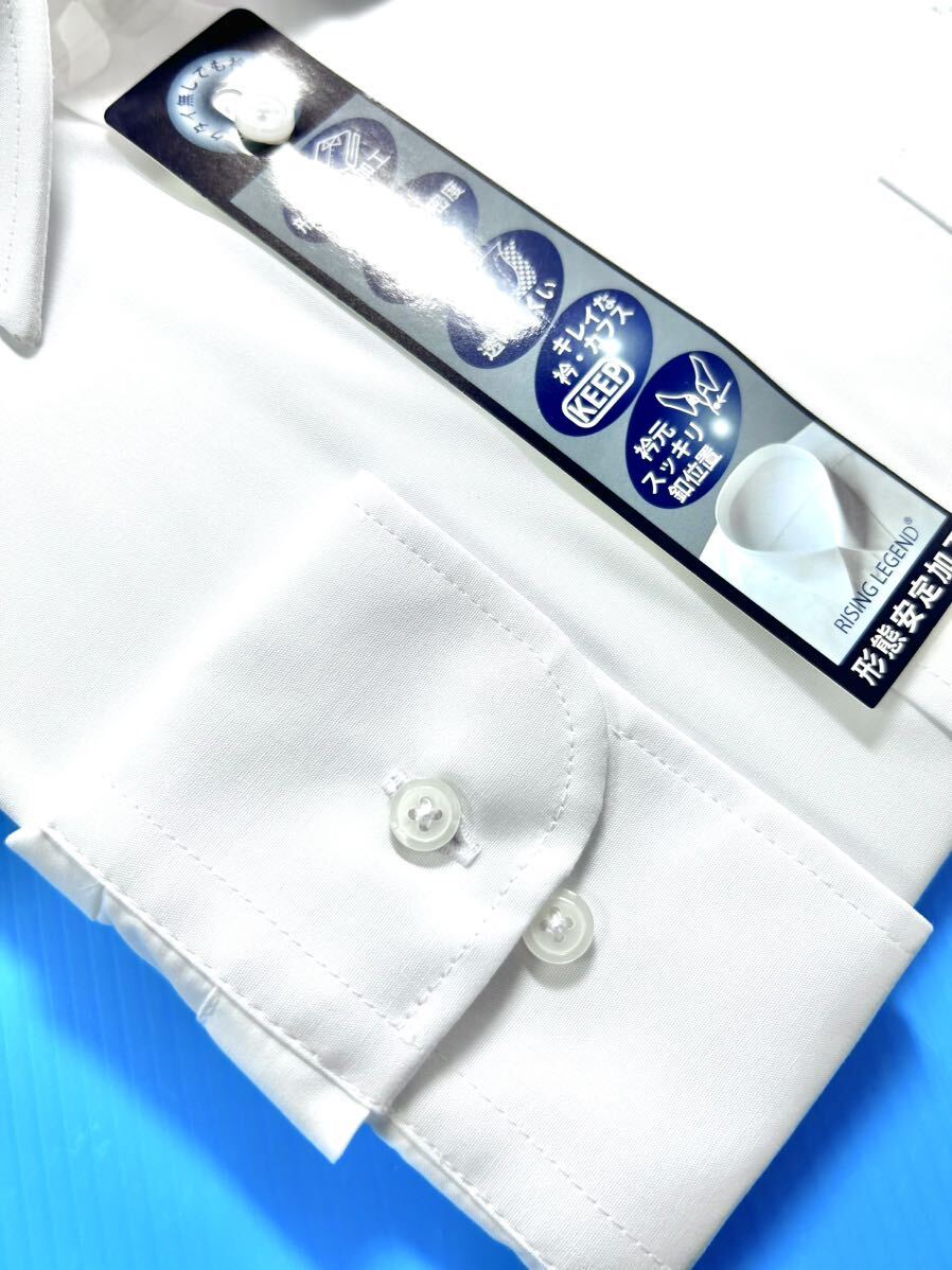 ワイシャツ長袖／レギュラー衿／白無地形態安定　3Lスタンダード （フォーマル兼用）ノーアイロン_画像4