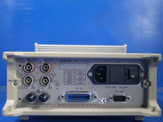 ADVANTEST R6552 DIGITAL MULTIMETER_画像4