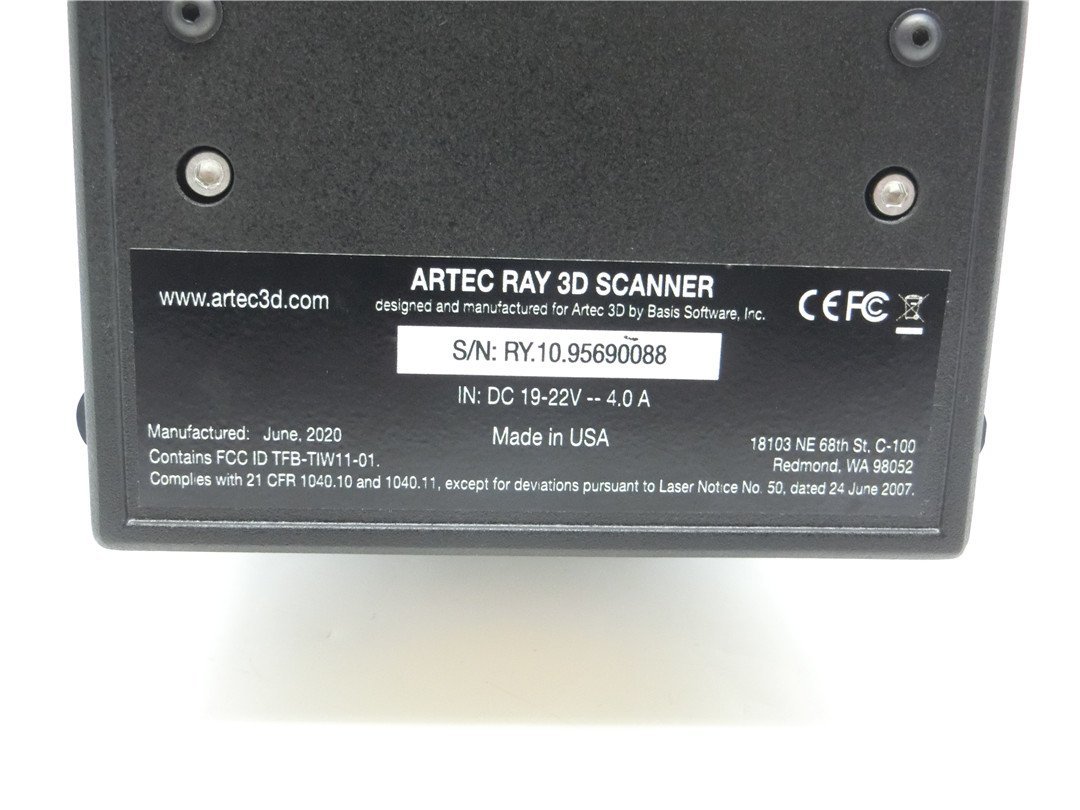 中古品 ARTEC RAY 3D SCANNER ポータブル長距離型レーザースキャナ バッテリー欠品 ジャンク品 送料無料の画像6