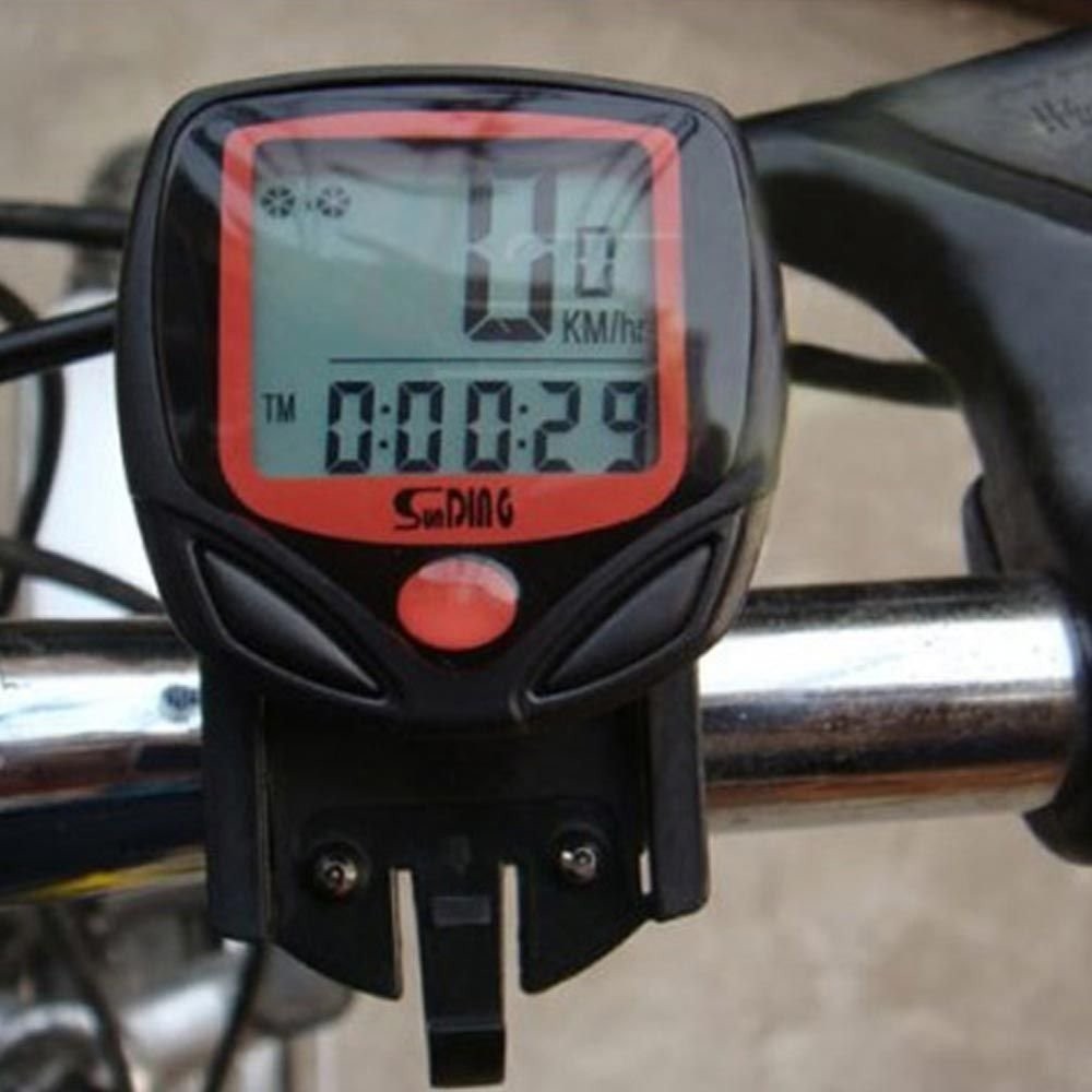 日本語取説付 自転車サイクルメーター 速度 走行距離 走行時間計測 防水 イクルコンピューター 自転車 スピードメーター_画像2