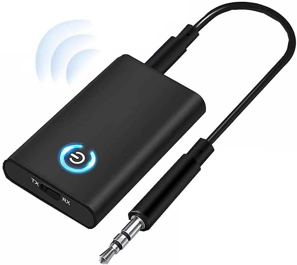 送料140円 Bluetooth5.0 トランスミッター レシーバー 1台2役 送信機 受信機 充電式 無線 ワイヤレス 3.5mm オーディオスマホ テレビ TXの画像1