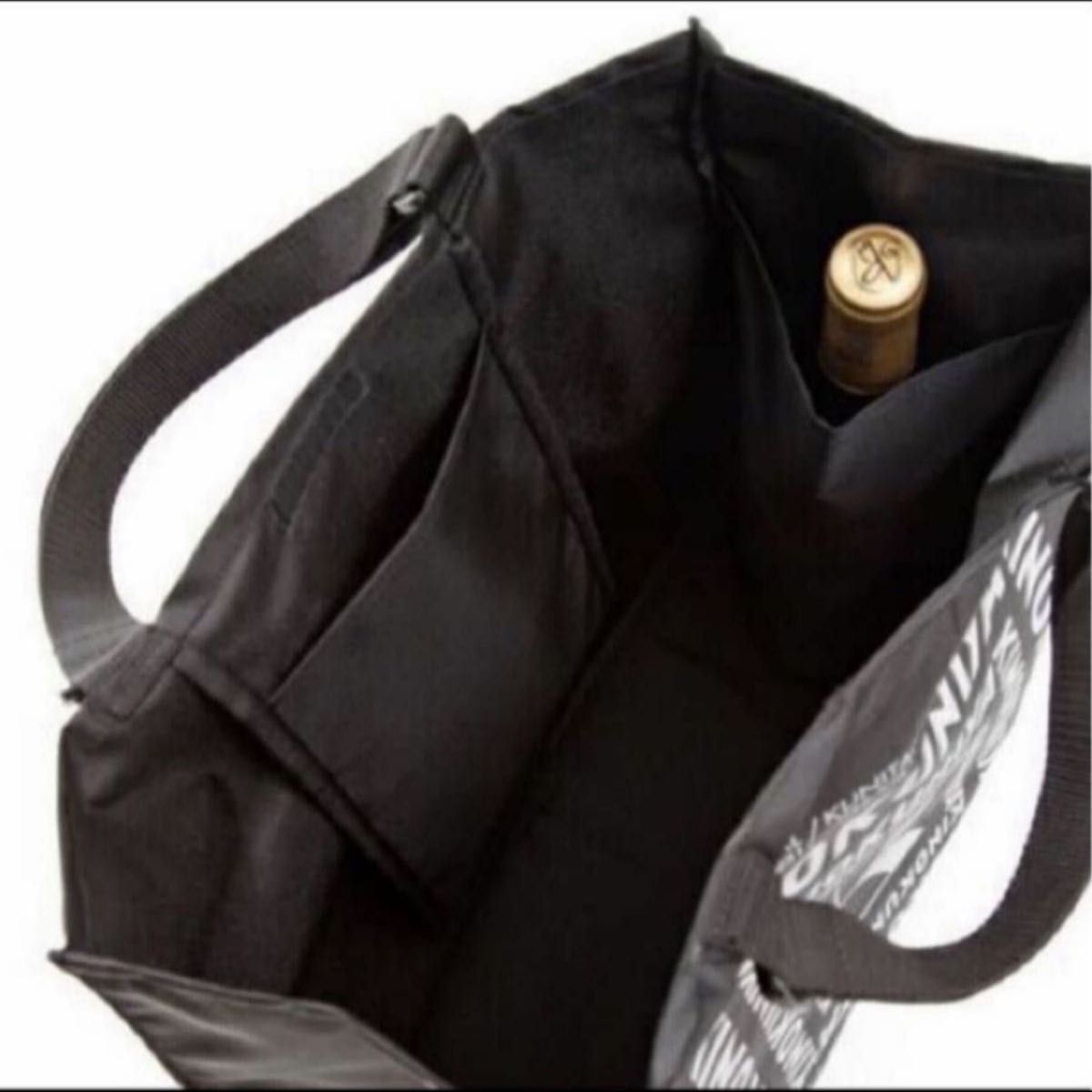 新品・未開封！！KINOKUNIYA  紀ノ国屋　スペシャルエコロジーバッグ　持ち手調整・折り畳み可能  BLACK 黒