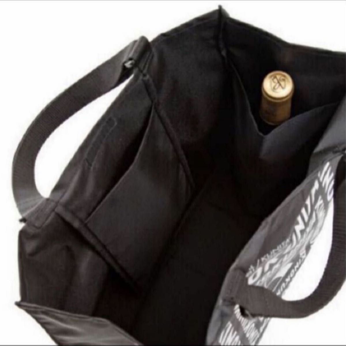 新品・未開封！！KINOKUNIYA  紀ノ国屋　スペシャルエコロジーバッグ　持ち手調整・折り畳み可能  BLACK 黒