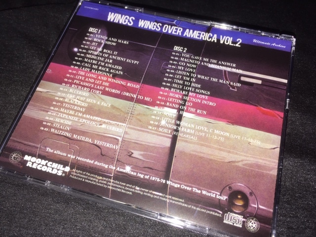 ●Wings - Wings Over America Vol.1 & Vol.2 : Moon Child 2タイトルセット。プレス4CD_画像4