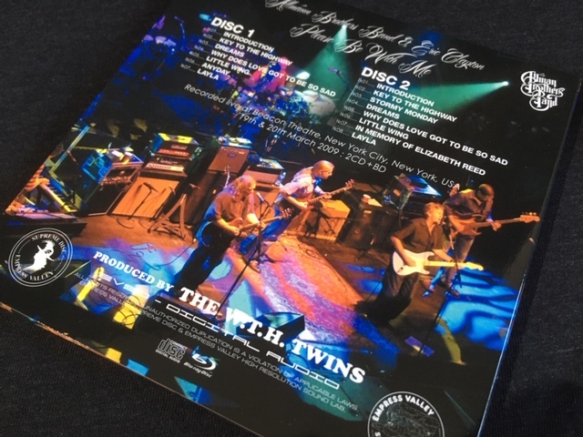 ●Allman Brothers Band With Eric Clapton - Please Be With Me : Empress Valley プレス2CD+プレスBD/紙ジャケット_画像2